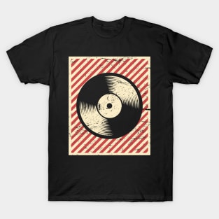 Vintage Vinyl Record Poster T-Shirt